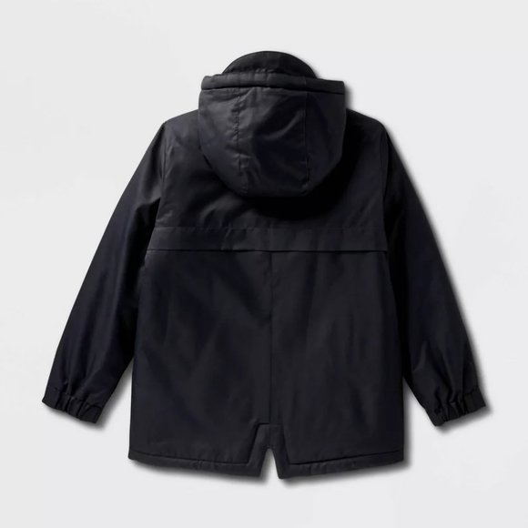 Cat & Jack - Kids' Playground Parka Jacket - Black - Picture 2 of 16